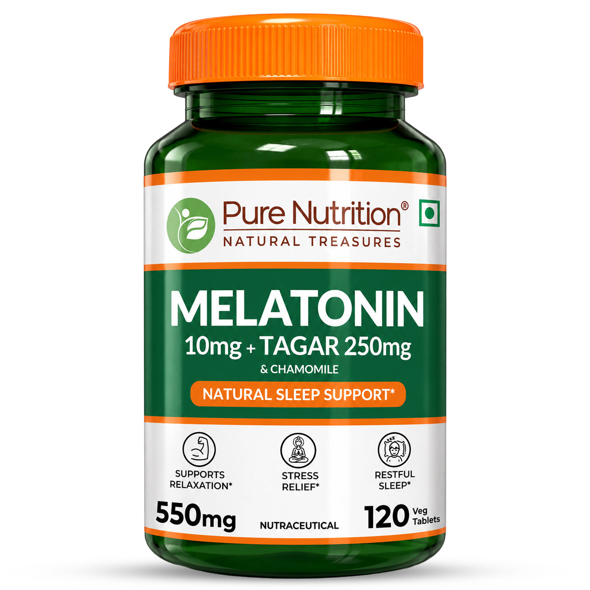 Melatonin 10mg Tablets  Sleep Cycle Support & Relaxation | 120 Tablets