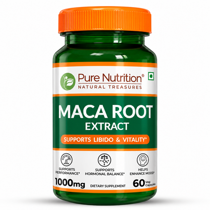 Maca Root Extract Capsules- Veg for Energy, Stamina & Hormonal Balance