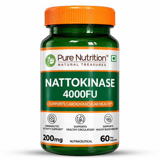 Nattokinase 4000FU Cardiovascular & Blood Flow Support | 60 Veg Tablets