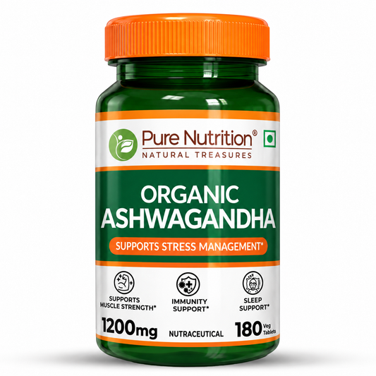 Organic Ashwagandha 180 Tablets | Stress, Sleep & Vitality