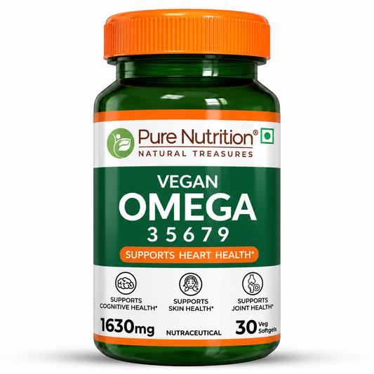 Omega 3-5-6-7-9 Supplements – With Seabuckthorn & Flaxseed Oil | 30 Softgels