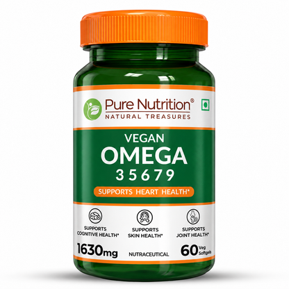 Vegan Omega Softgels Complete 3-5-6-7-9 Essential Fatty Acid Blend