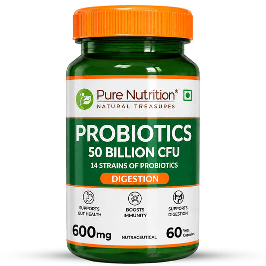 Probiotic 50 Billion CFU | 14 Strains | 60 Veg Capsules