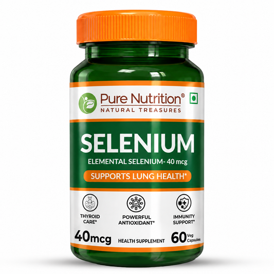 Selenium Supplement  60 Veg Capsules for Immunity & Wellness