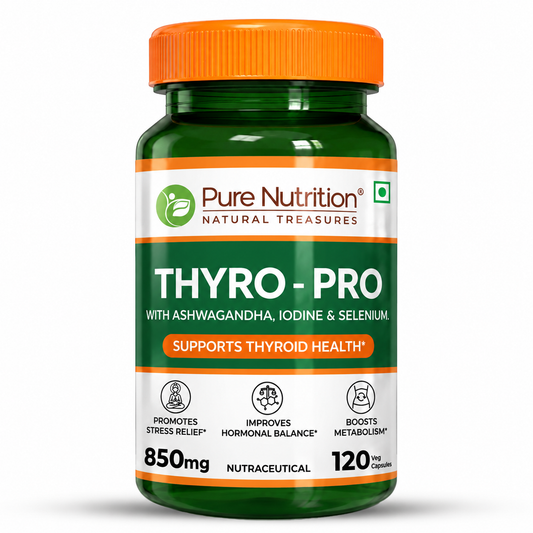 Thyro Pro  Thyroid Support Capsules | Ashwagandha, Iodine & Selenium | 120 Caps
