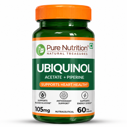 Ubiquinol 105mg with Piperine  Active CoQ10 | Energy & Heart Health