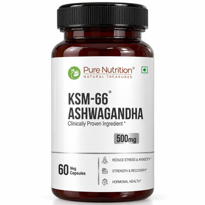 KSM-66 Ashwagandha 500mg  Standardized Root Extract | Stress & Vitality