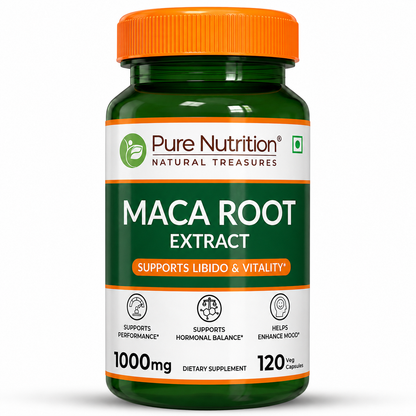 Maca Root Capsules 1000mg | Peruvian Maca Extract | 120 Veg Tablets