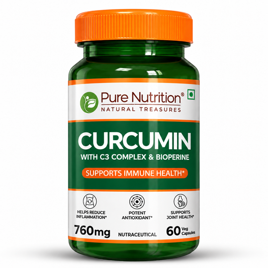 Curcumin with C3 Complex & Bioperine 60 Veg Capsules | Joint & Immunity