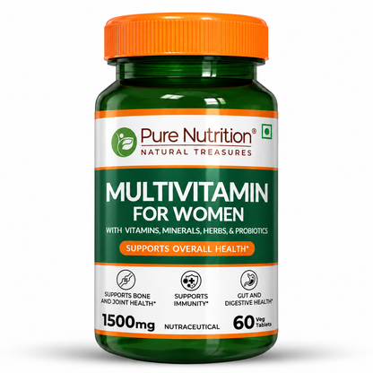 Multivitamin Tablets for Women | 37+ Nutrients for Overall Health | 60 veg Tablets