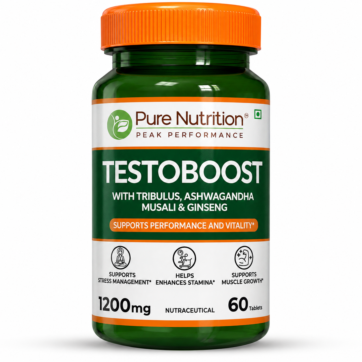 Testoboost Herbal Vitality & Stamina Tablets for Men | 60 Tabs