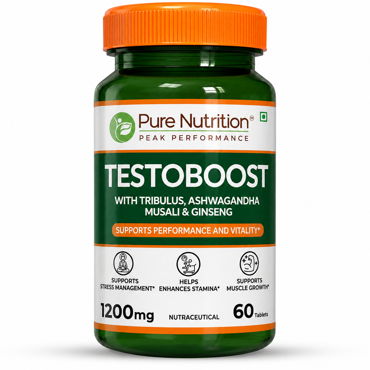 Testoboost Herbal Vitality & Stamina Tablets for Men | 60 Tabs