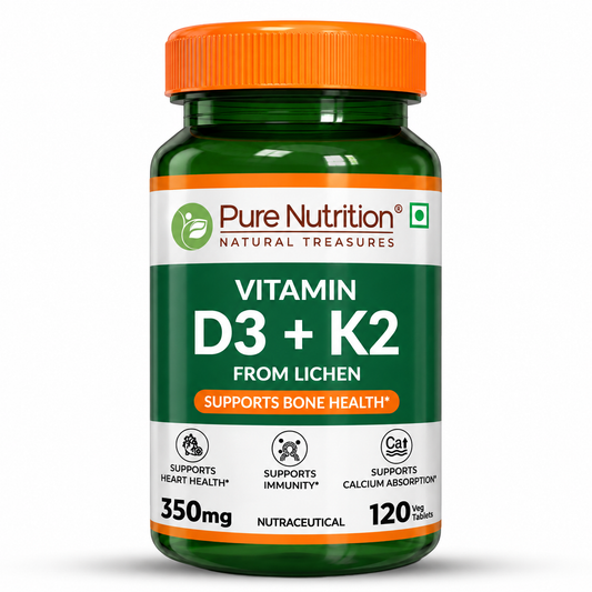 Vitamin D3 + K2 from Lichen - 120 Tablets