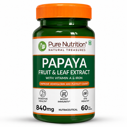 Papaya Leaf and Fruit  Extract Tablets  Boost Immunity & Platelet Count Naturally