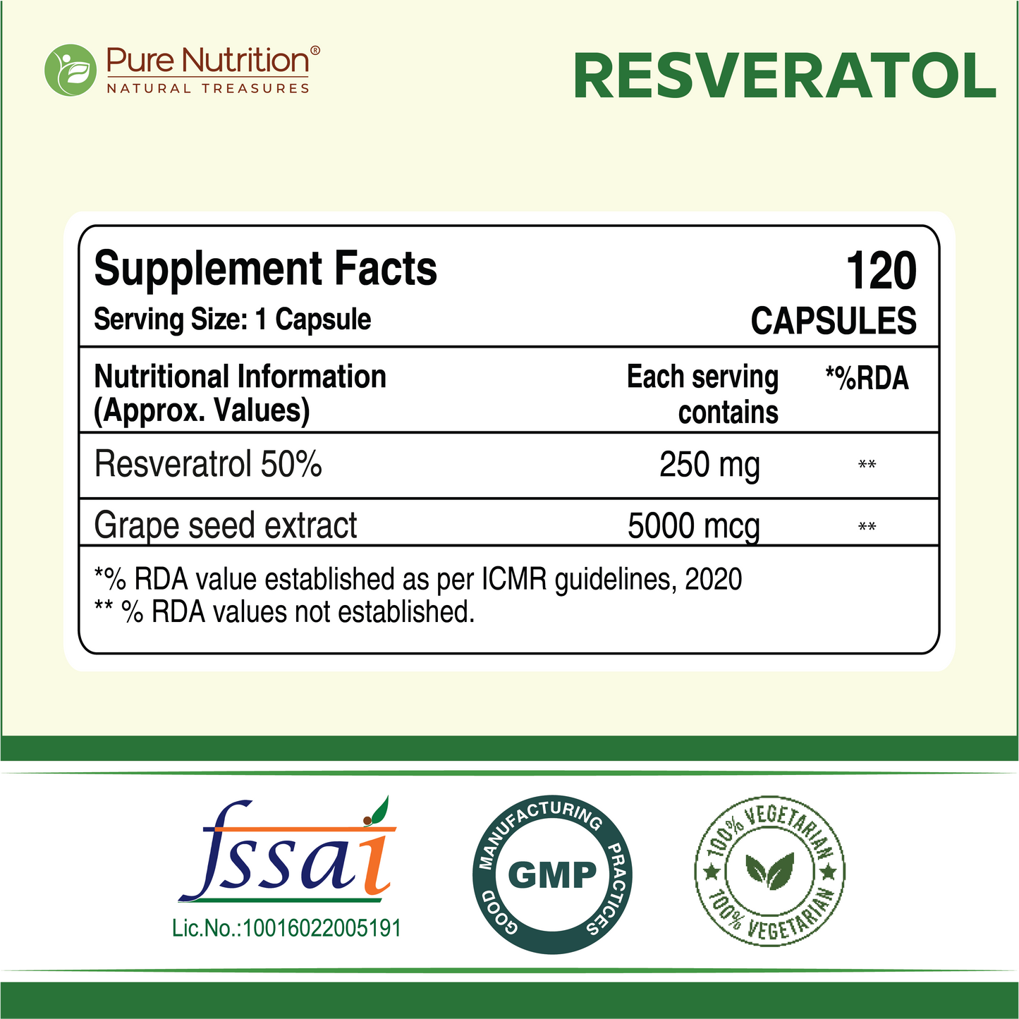 Resveratrol with Grape Seed Extract