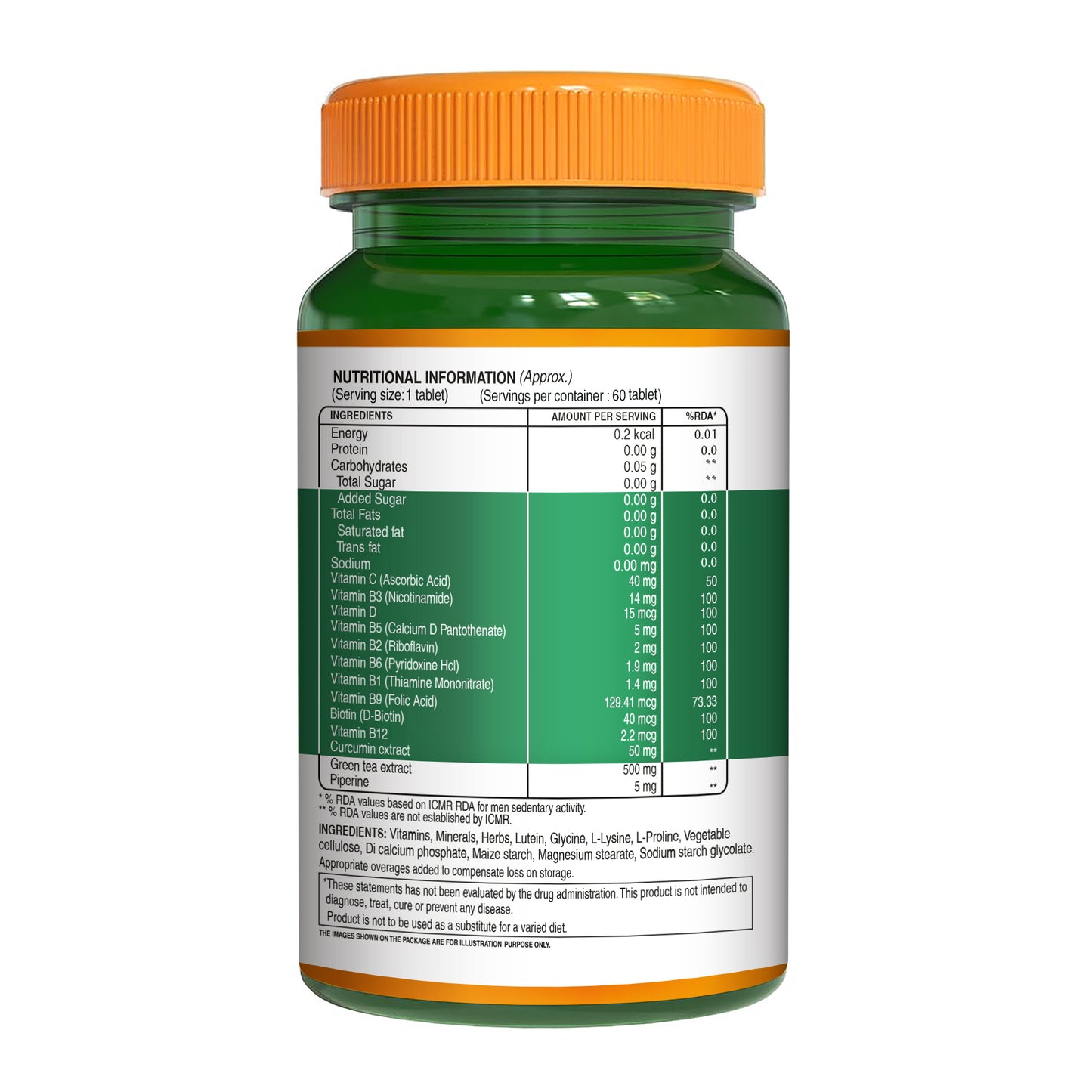 Plant-Based Collagen Builder - Enhance Skin, Hair & Nail Health-60 Tab