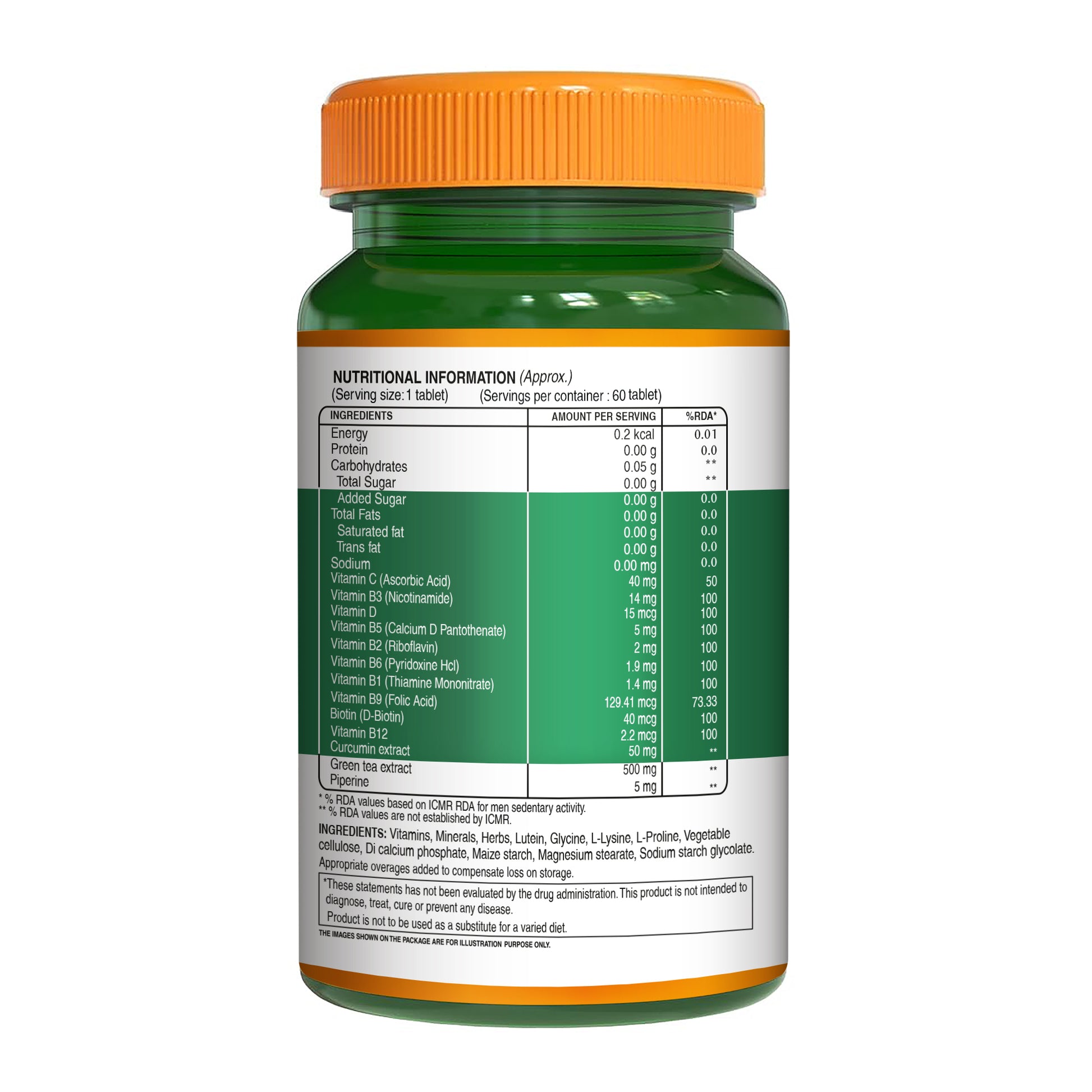 Plant-Based Collagen Builder - Enhance Skin, Hair & Nail Health-60 Tab