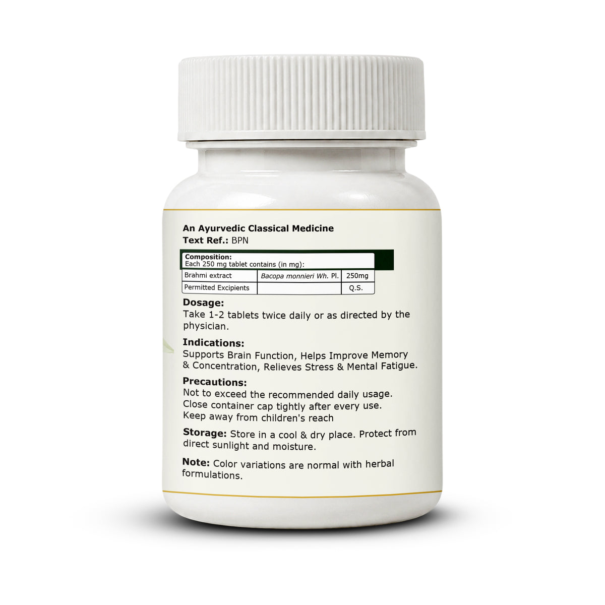 Pure Nutrition Naturals Brahmi 