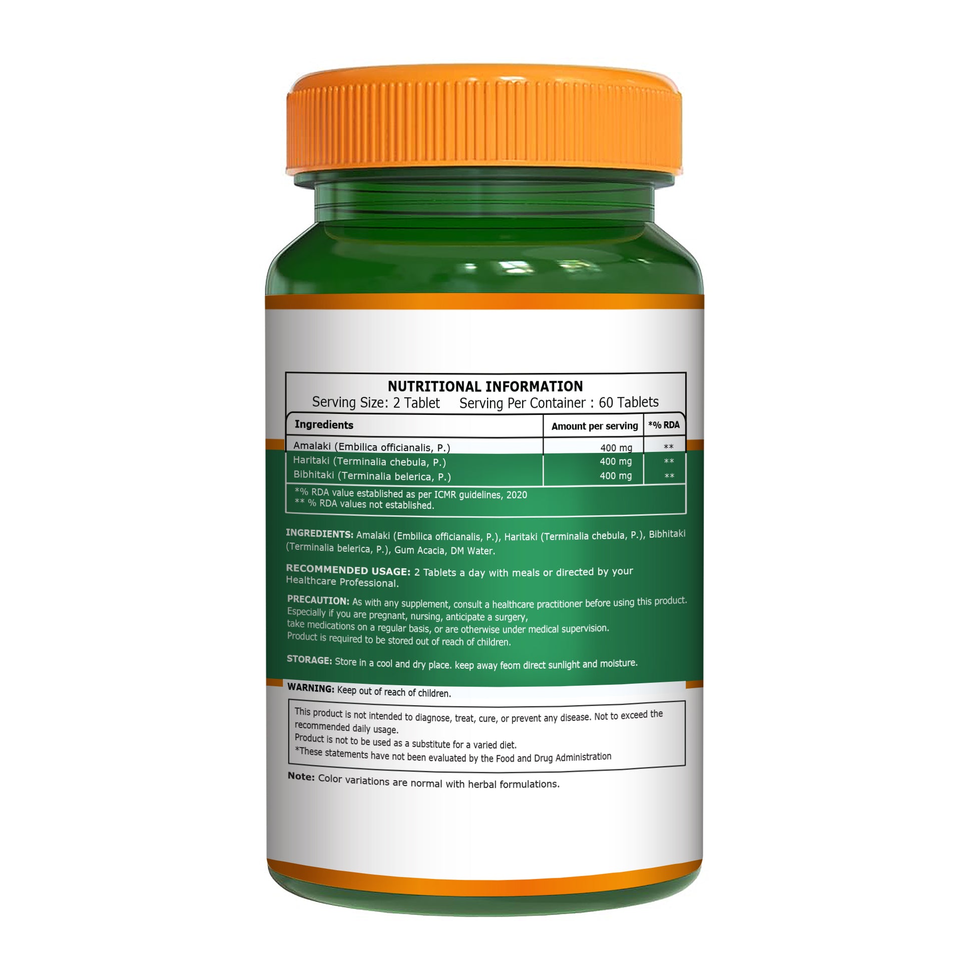 Pure Nutrition Organic Triphala