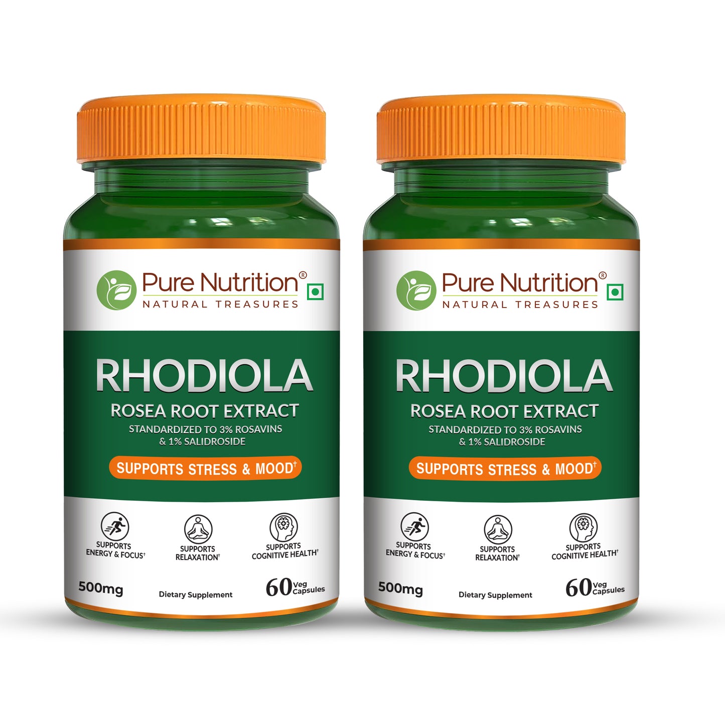 Rhodiola Rosea Root Extract – 500mg | 3% Rosavins | Stress & Energy Support