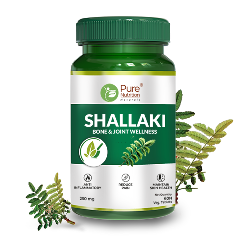 Shallaki Extract Supplement For Bone & Joint Wellness - 60 Veg Tablets