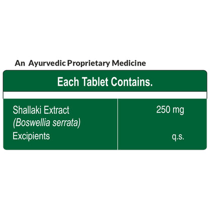 Shallaki Extract Supplement For Bone & Joint Wellness - 60 Veg Tablets