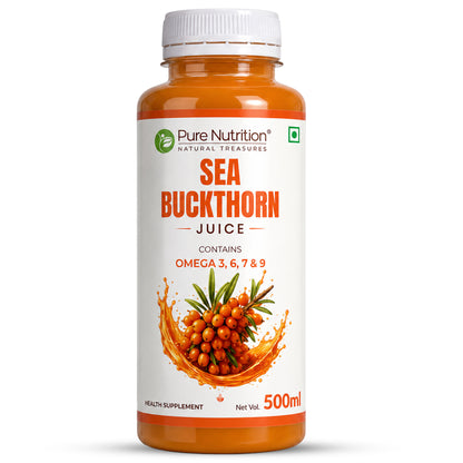 Sea Buckthorn Juice 500ml | Omega 3, 6, 7 & 9 | Daily Wellness Support | 500ML
