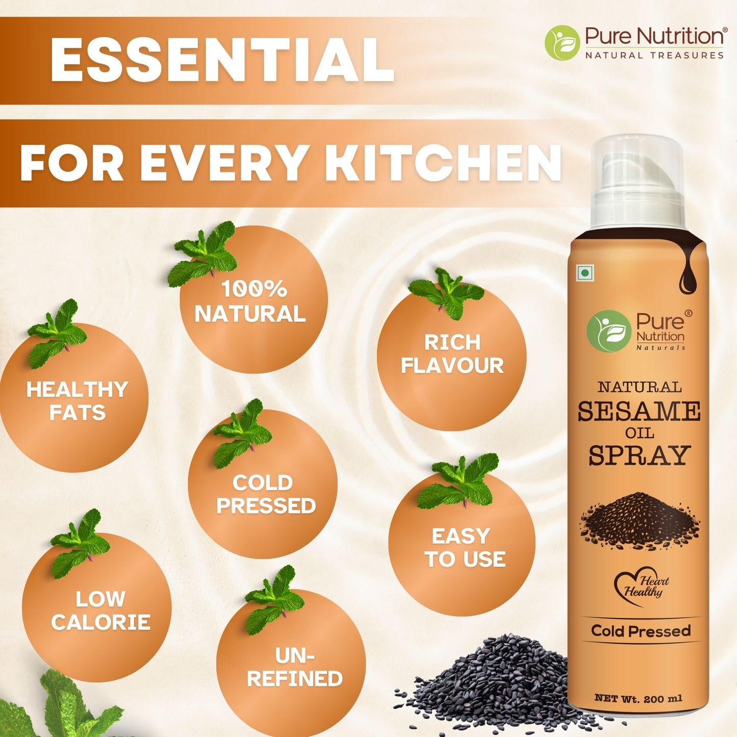 Pure Nutrition Natural Sesame Oil Spray