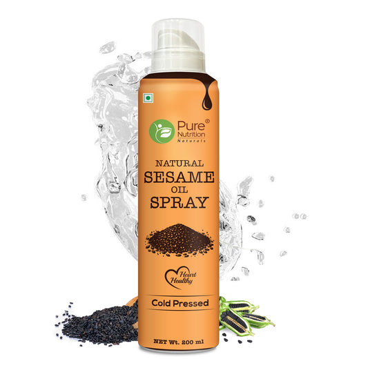 Black Sesame Oil Spray 200ml | 100% Pure, Cold-Pressed | Healthy Cooking, Rich in Nutrients