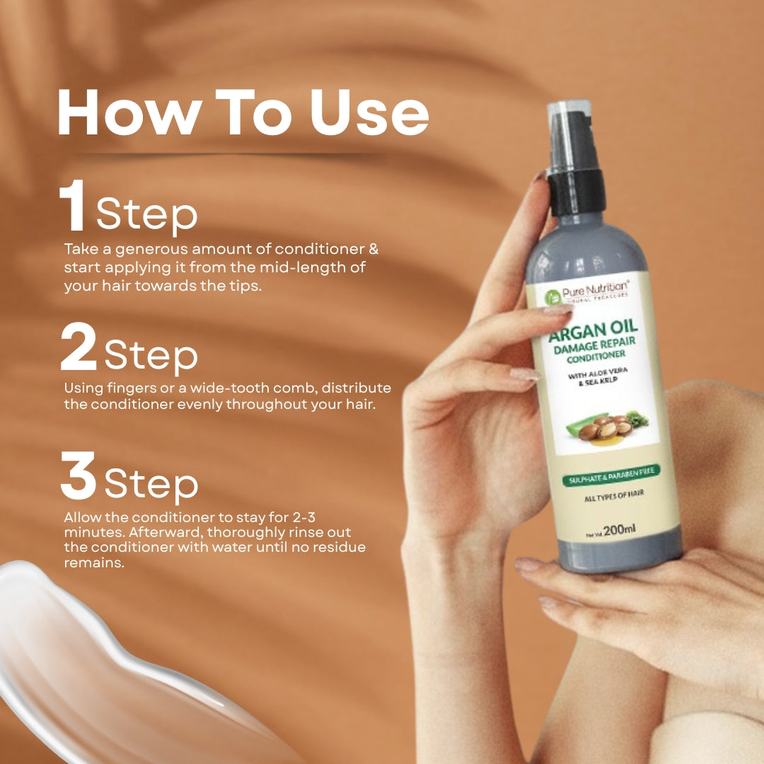 Pure Nutrition Argan Oil Damage Repair Conditioner 