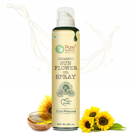 Sunflower Oil Spray | 100% Pure & Edible | Cook Healthy with 10X LESS Oil - 200ml Spray