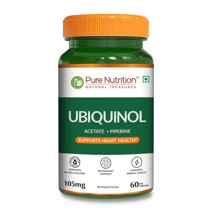 Ubiquinol 105mg with Piperine Veg Capsules