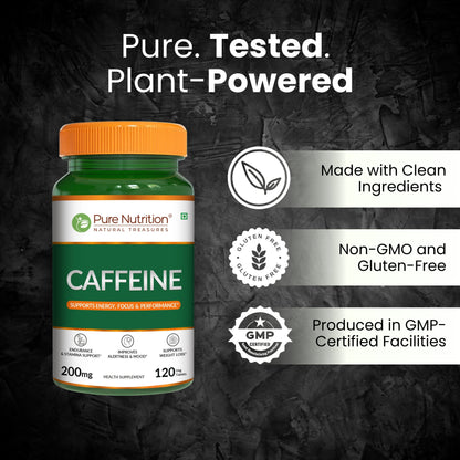 Pure Nutrition 100% Pure Caffeine – 200mg