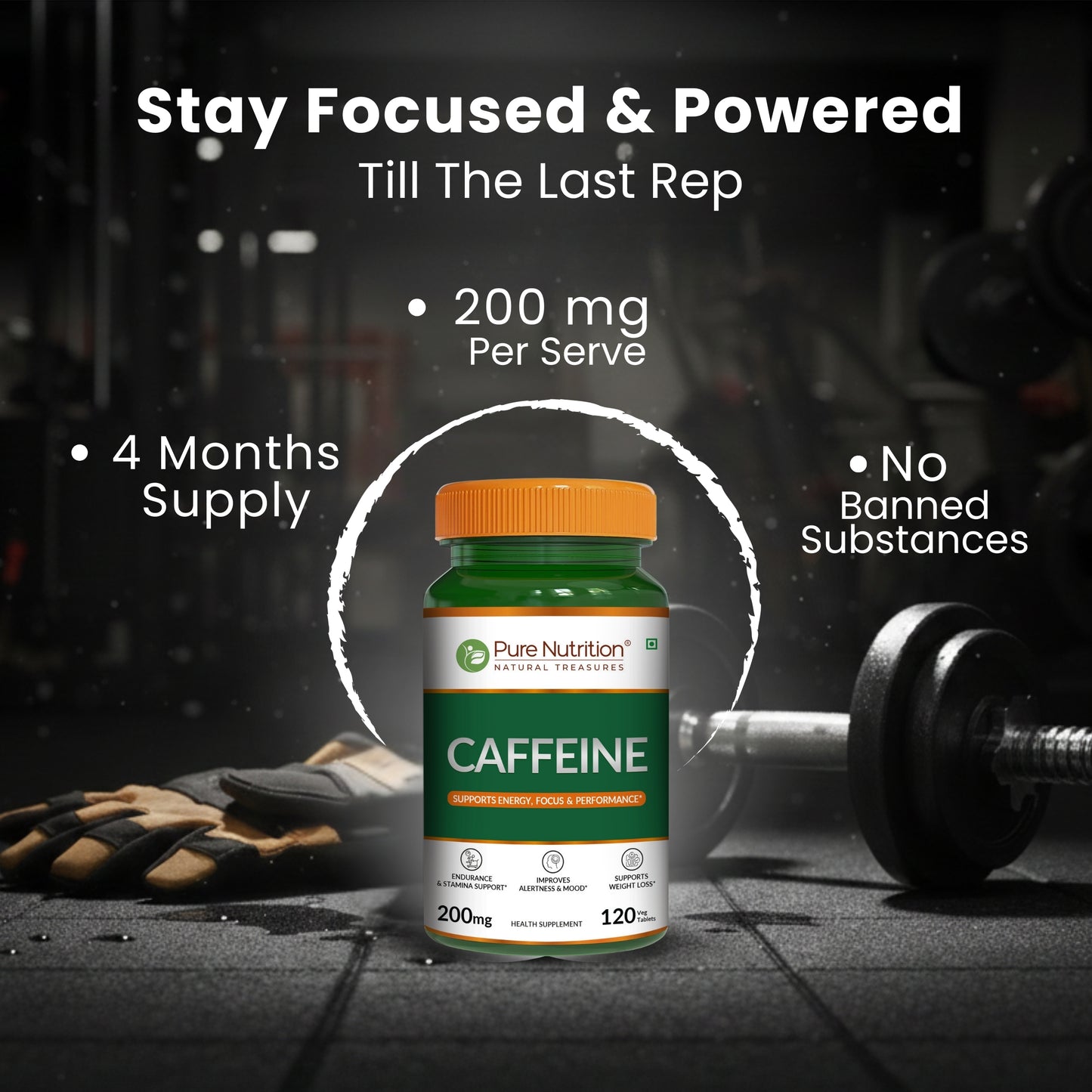 Pure Nutrition 100% Pure Caffeine – 200mg