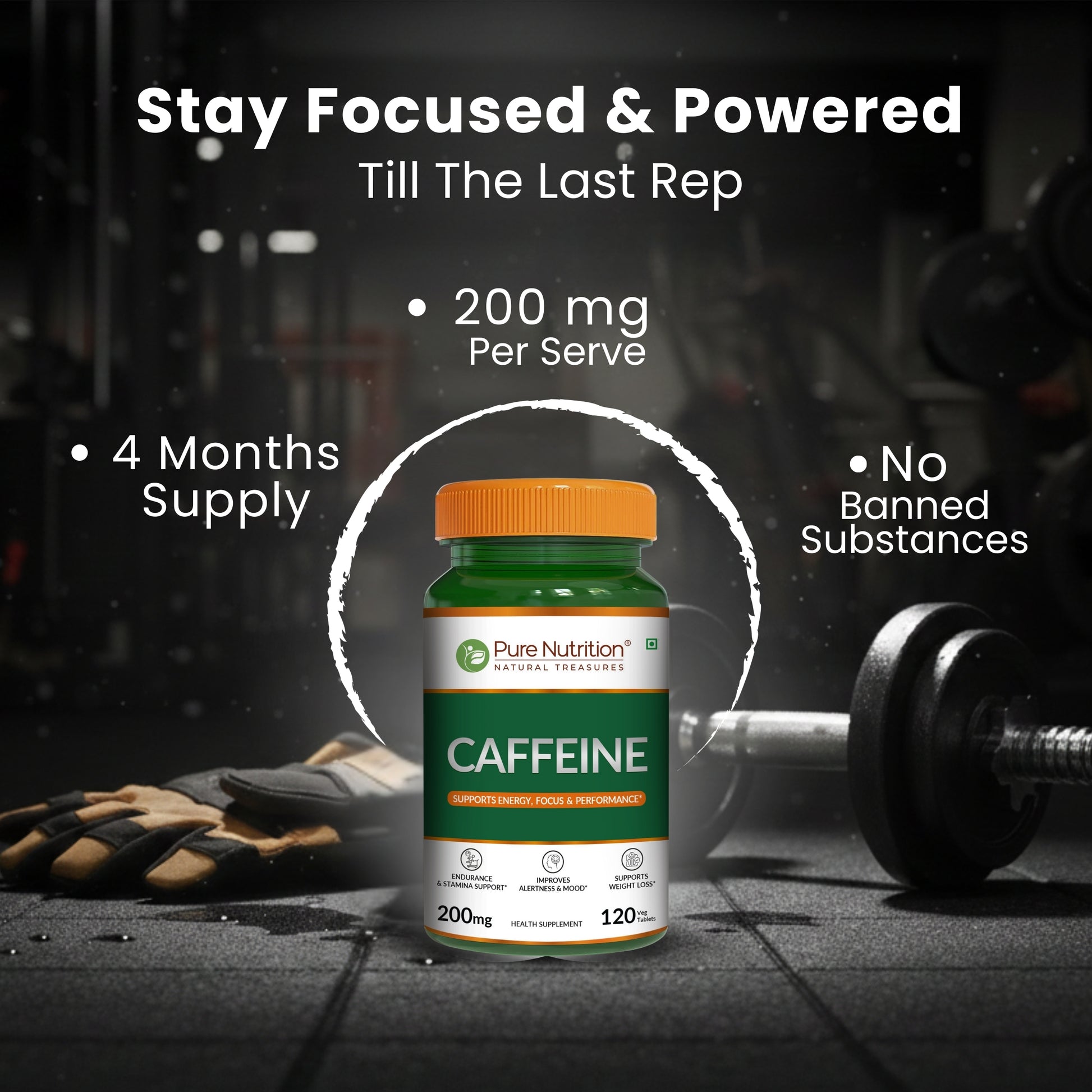 Pure Nutrition 100% Pure Caffeine – 200mg