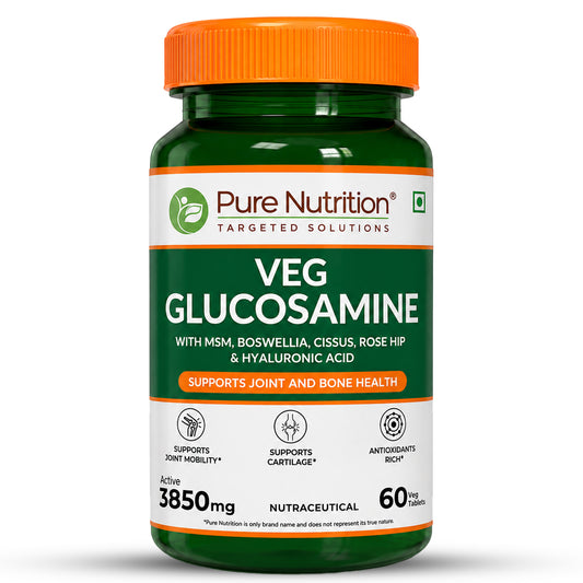 Veg Glucosamine with MSM – 60 Tablets | Joint Pain & Flexibility