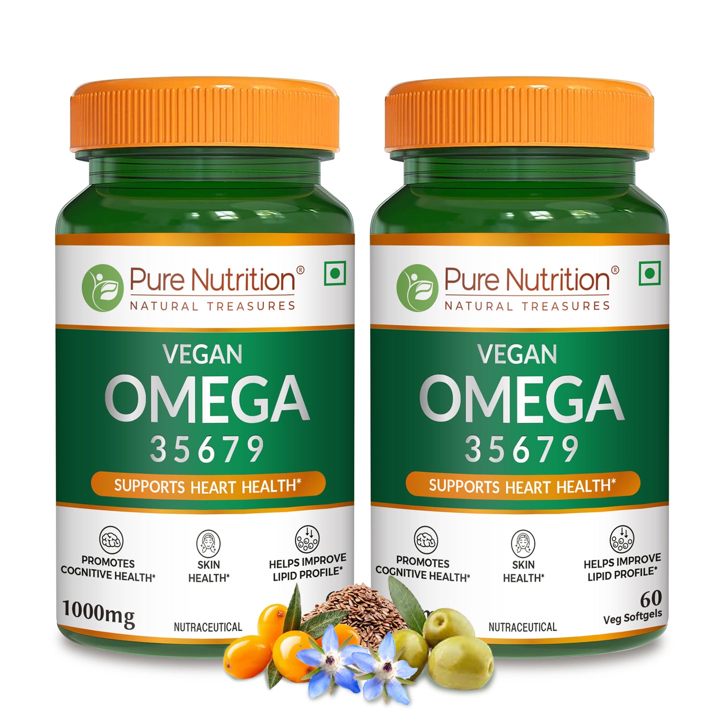 Vegan Omega Softgels – Essential 3-5-6-7-9 Fatty Acids