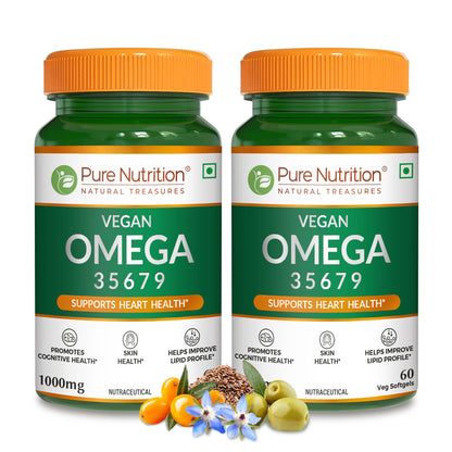 Vegan Omega Softgels – Essential 3-5-6-7-9 Fatty Acids