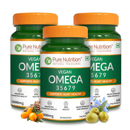 Vegan Omega Softgels – Essential 3-5-6-7-9 Fatty Acids