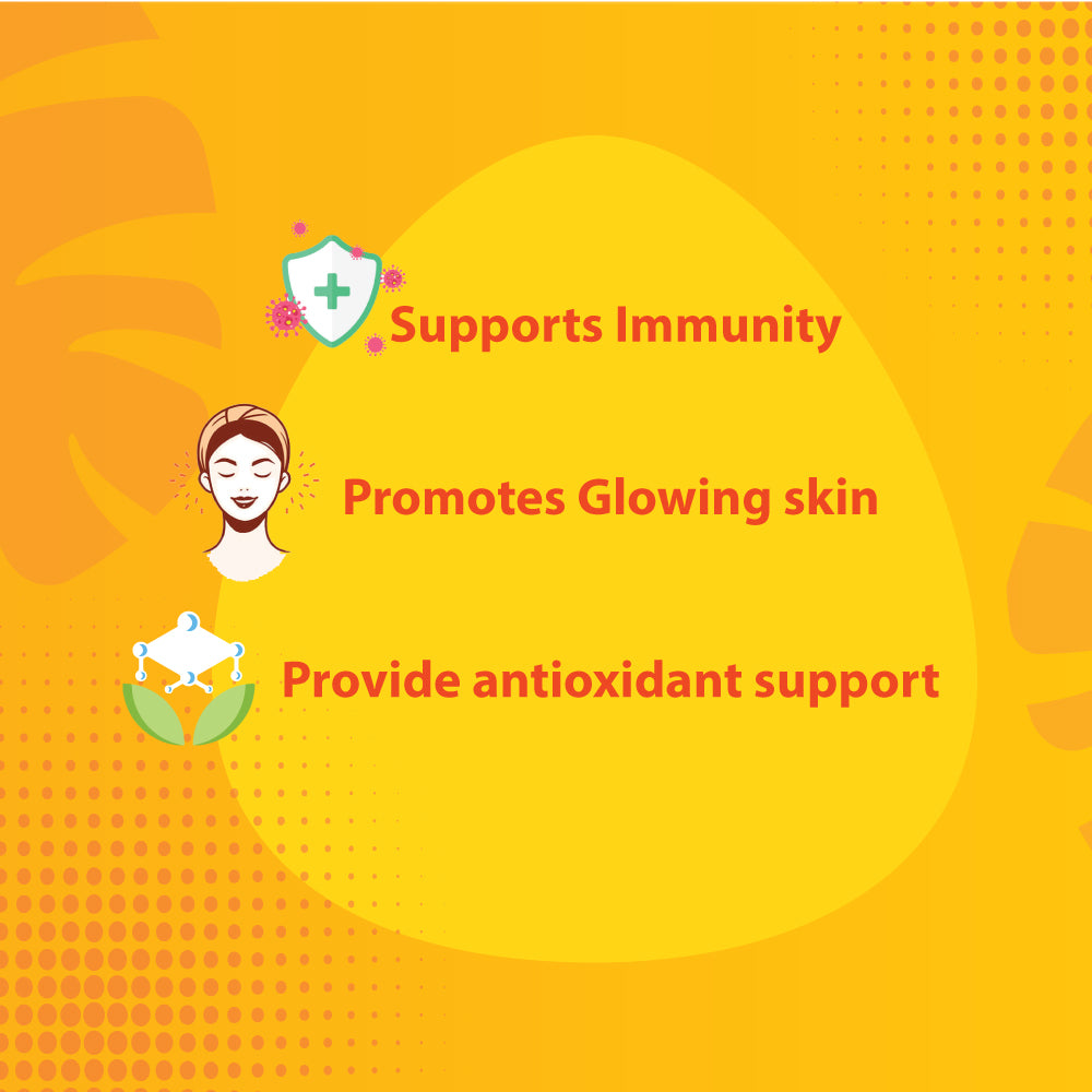 Vitamin C with Amla & Zinc For Immunity & Skin Care |Orange Flavour - 15 Effervescent Tablets