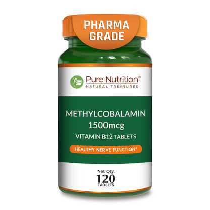 Essential Vitamin: Vitamin B12 1500mcg Tablets + Vitamin D3 Oral Strips