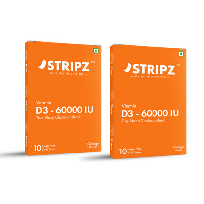 Vitamin D3 60000 IU Oral Strips – 10 Sugar-Free Strips