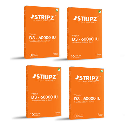 Vitamin D3 60000 IU Oral Strips – 10 Sugar-Free Strips