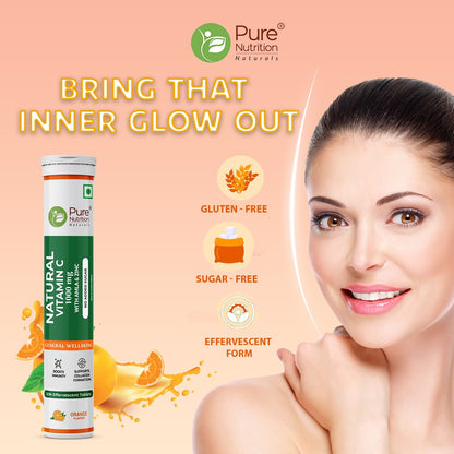 Vitamin C with Amla & Zinc For Immunity & Skin Care |Orange Flavour - 20 Effervescent Tablets