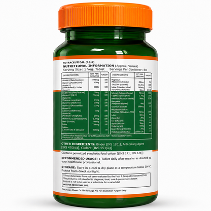 Women 50+ Multivitamins & Multiminerals 60 Veg Tablets | Senior Wellness