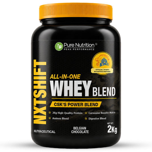 NXTShift All-in-One Whey Protein Blend – 26g Protein | 2kg Pack