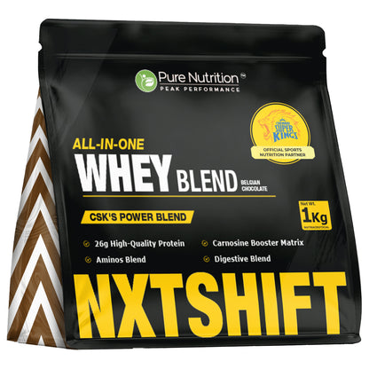 NXTShift All-in-One Whey Protein Blend  26g Protein | 1kg | Complete Formula