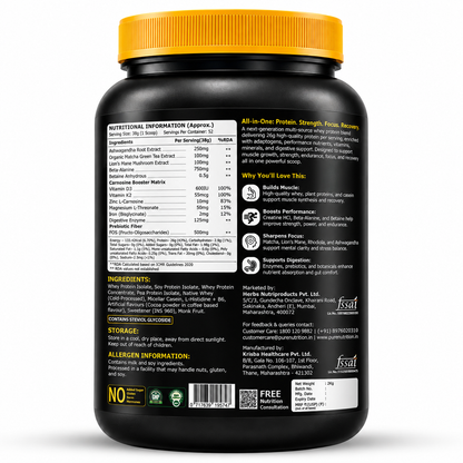 NXTShift All-in-One Whey Protein Blend – 26g Protein | 2kg Pack