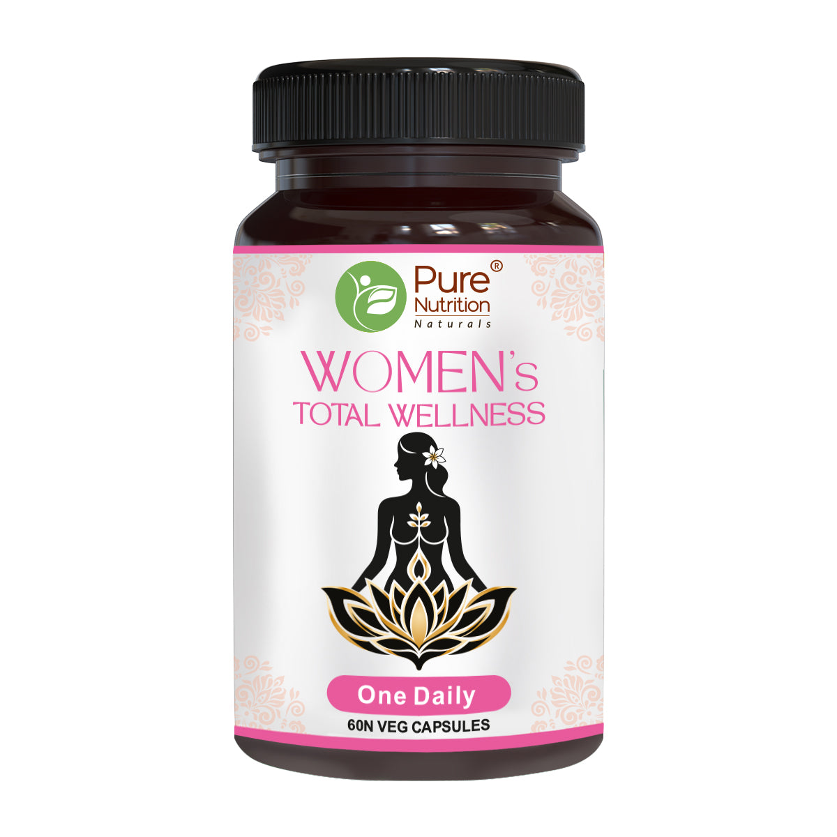 Women's Total Wellness Supplement - 60 Vegetarian Capsules | Supports ...