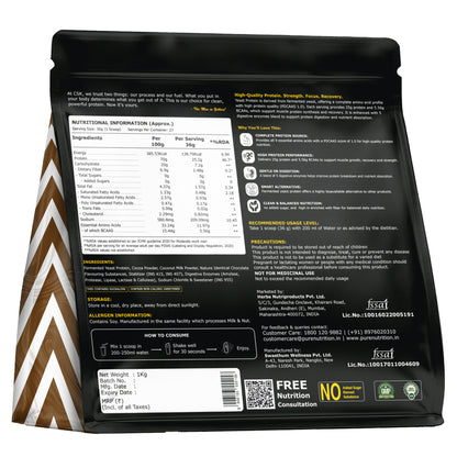 NXTShift Yeast Protein Powder 1kg Complete Plant-Based Amino Acids